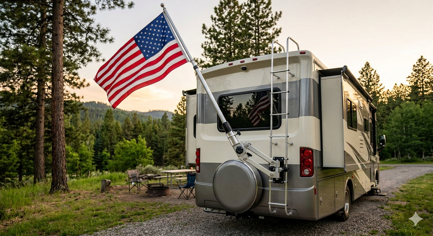 RV Flag Pole Holder