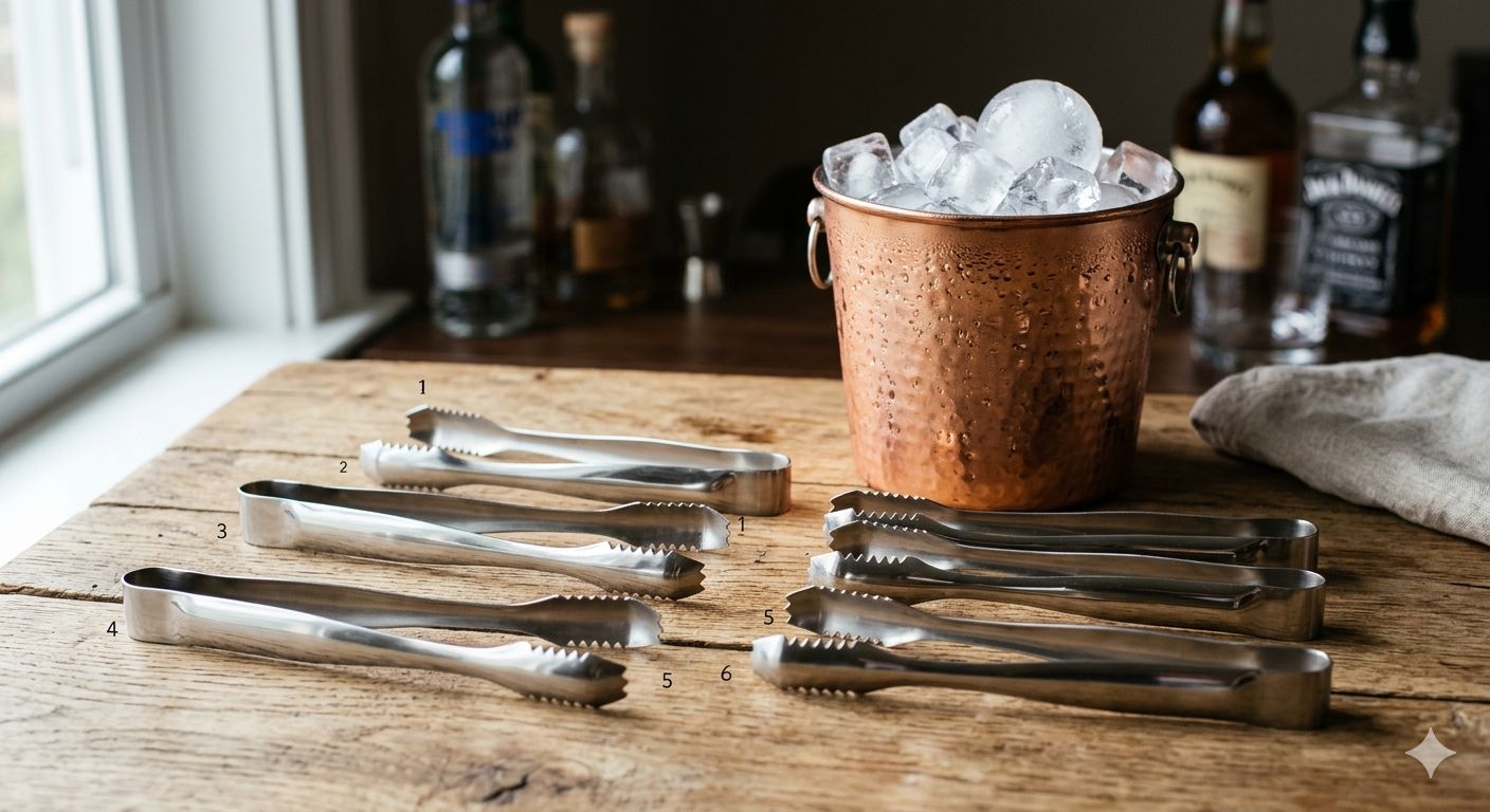 6 Stainless Steel Ice Tongs