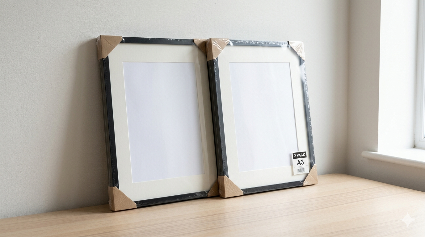 Black A3 Picture Frame 2 Pack