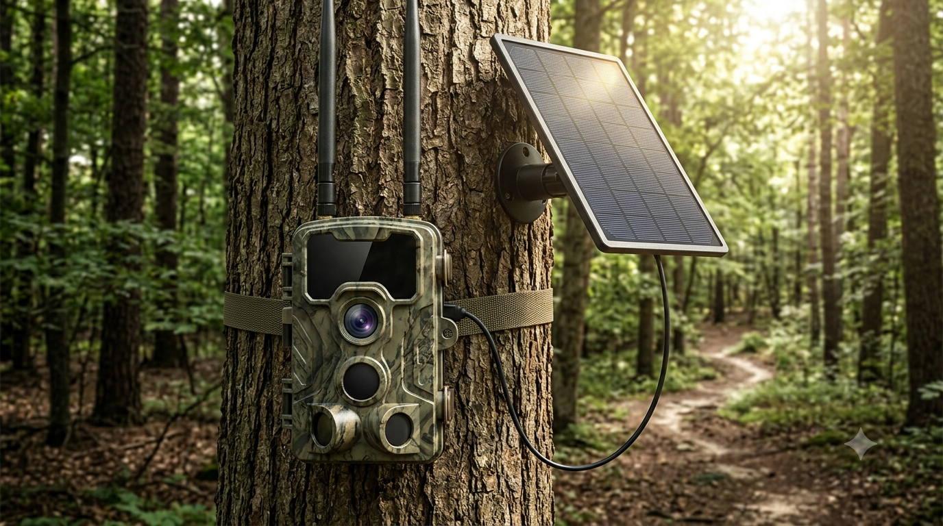 ClipBlur 4G Trail Camera with Solar Panel