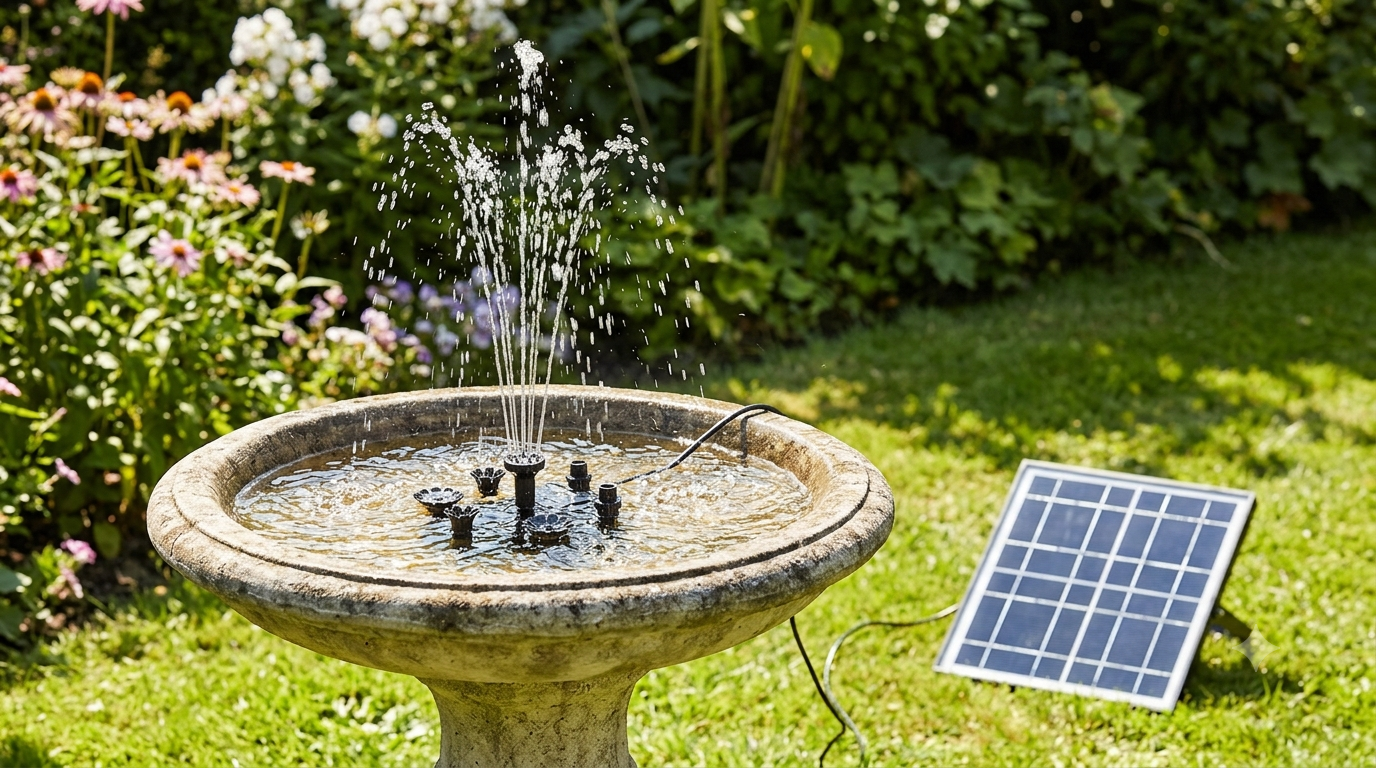 AISITIN Solar Fountain for Outdoors