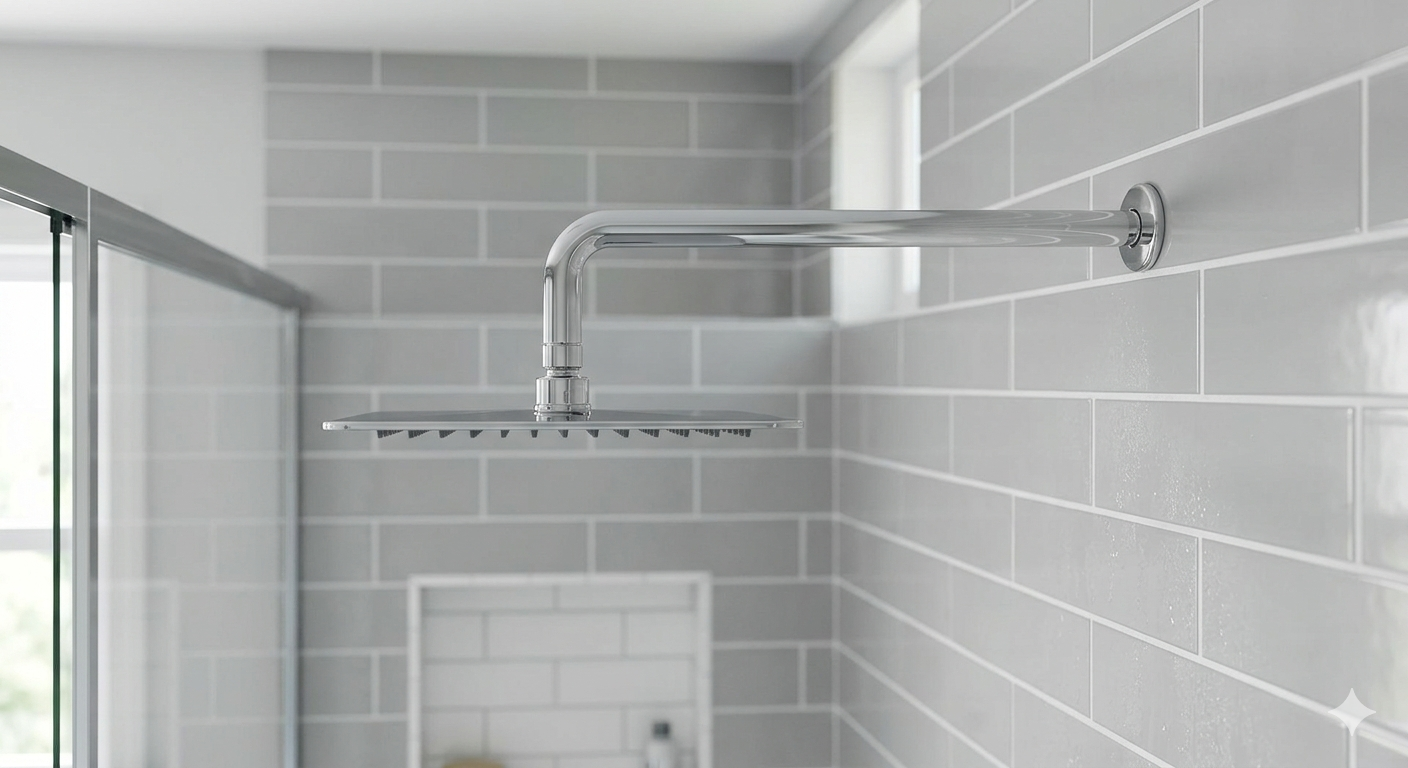 Shower Arm,16 Inch Rain Shower Head Extension Extender