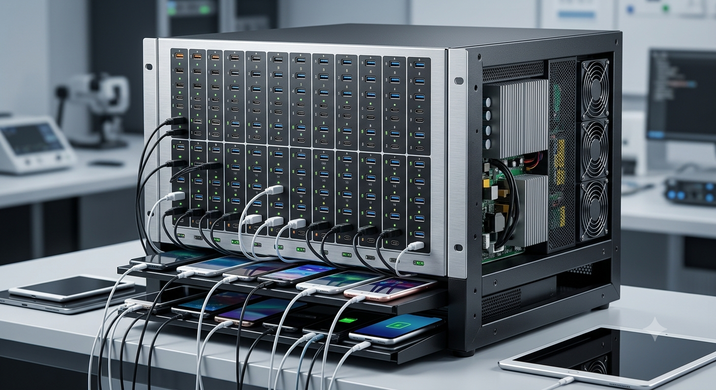112-Port 800W USB Charging Station
