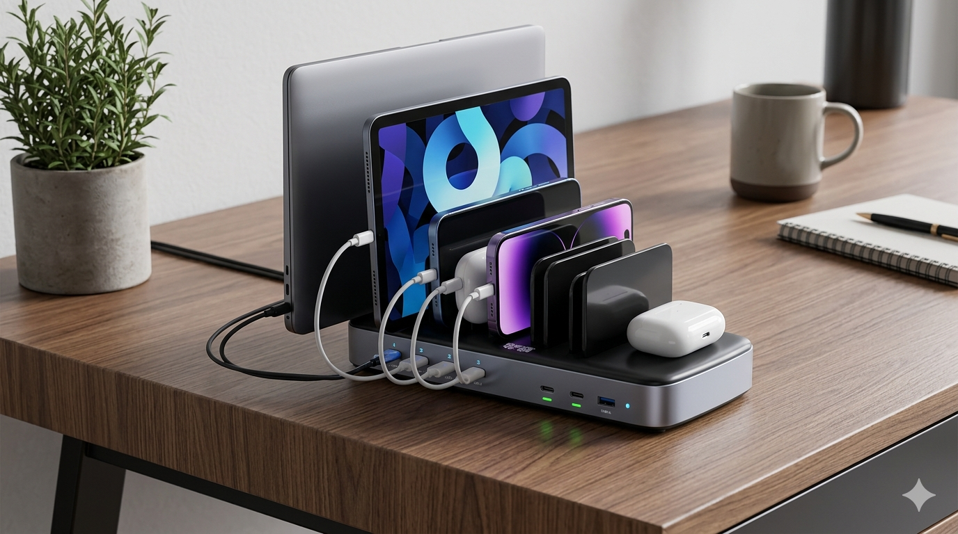 60W Charging Station for Multiple Devices