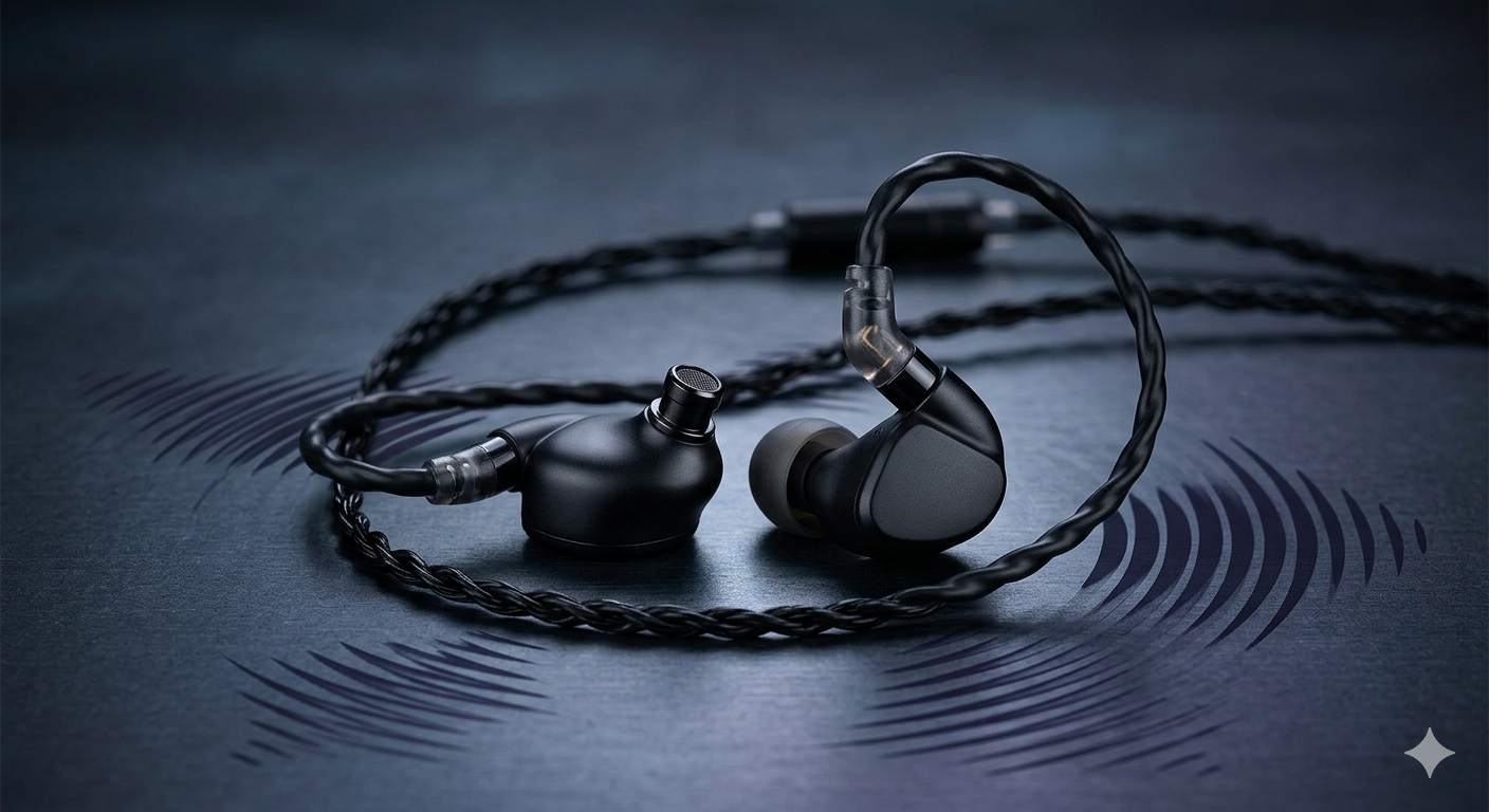 Bass via in‑ear headphones