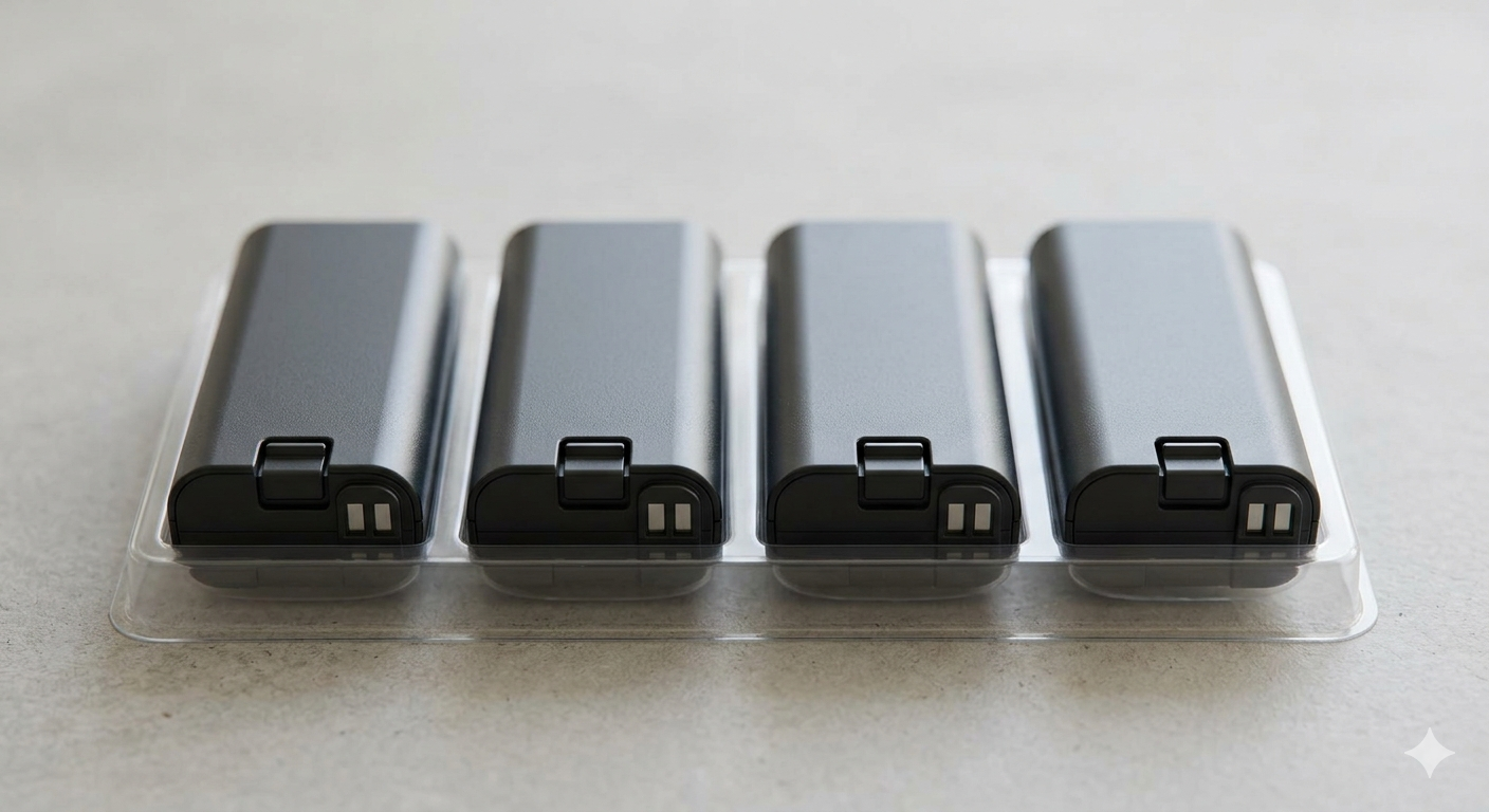 4-Pack Replacement Battery for Ring Doorbell