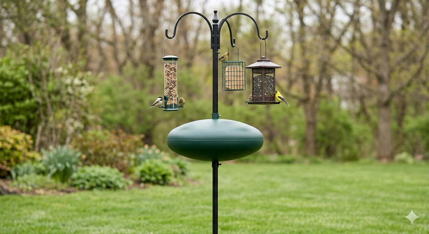 bird feeder pole squirrel proof