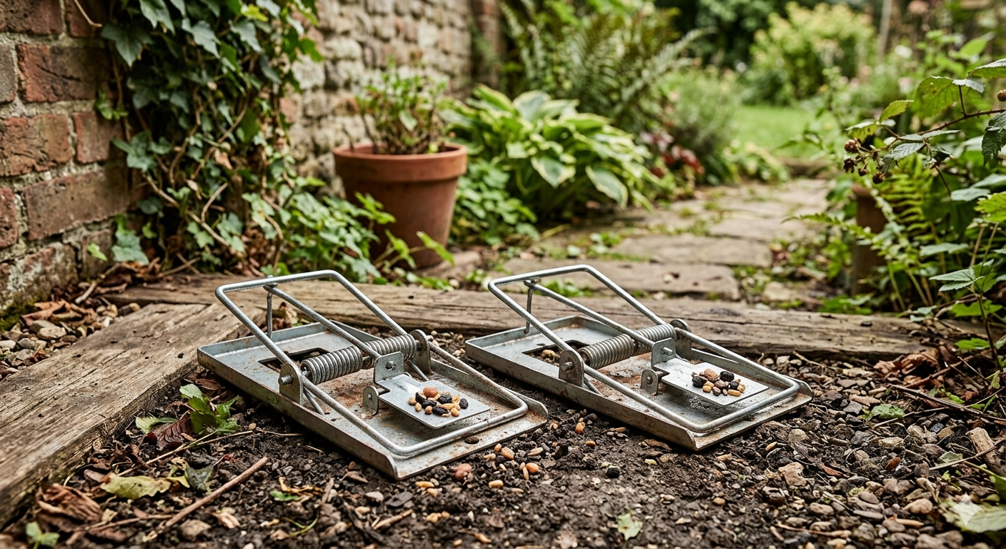 2 x Strong Rat Traps 21 cm, Non-Toxic and Weatherproof for Indoor Rat Traps and Outdoors