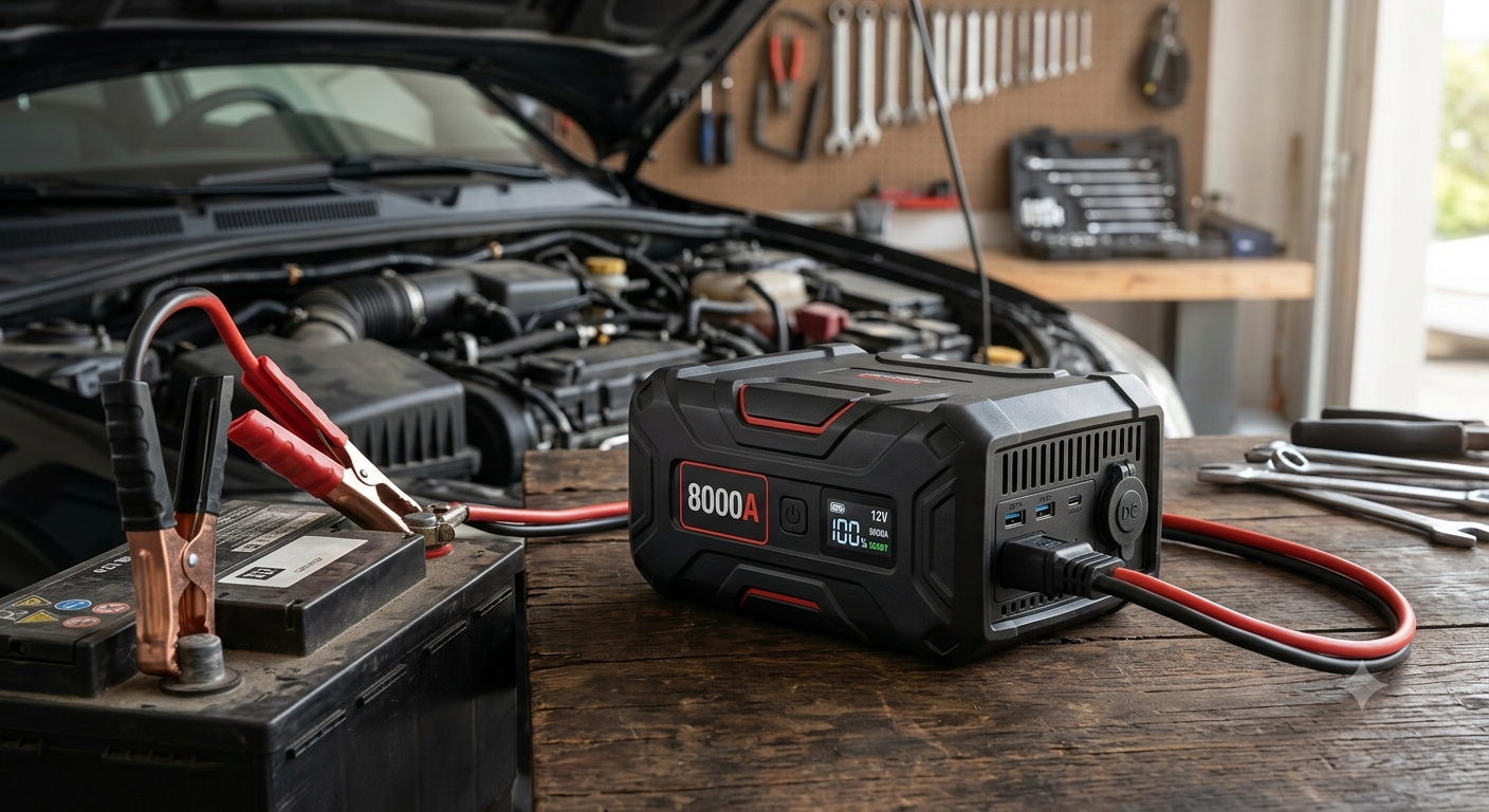 Jump starter power bank for cars 8000A
