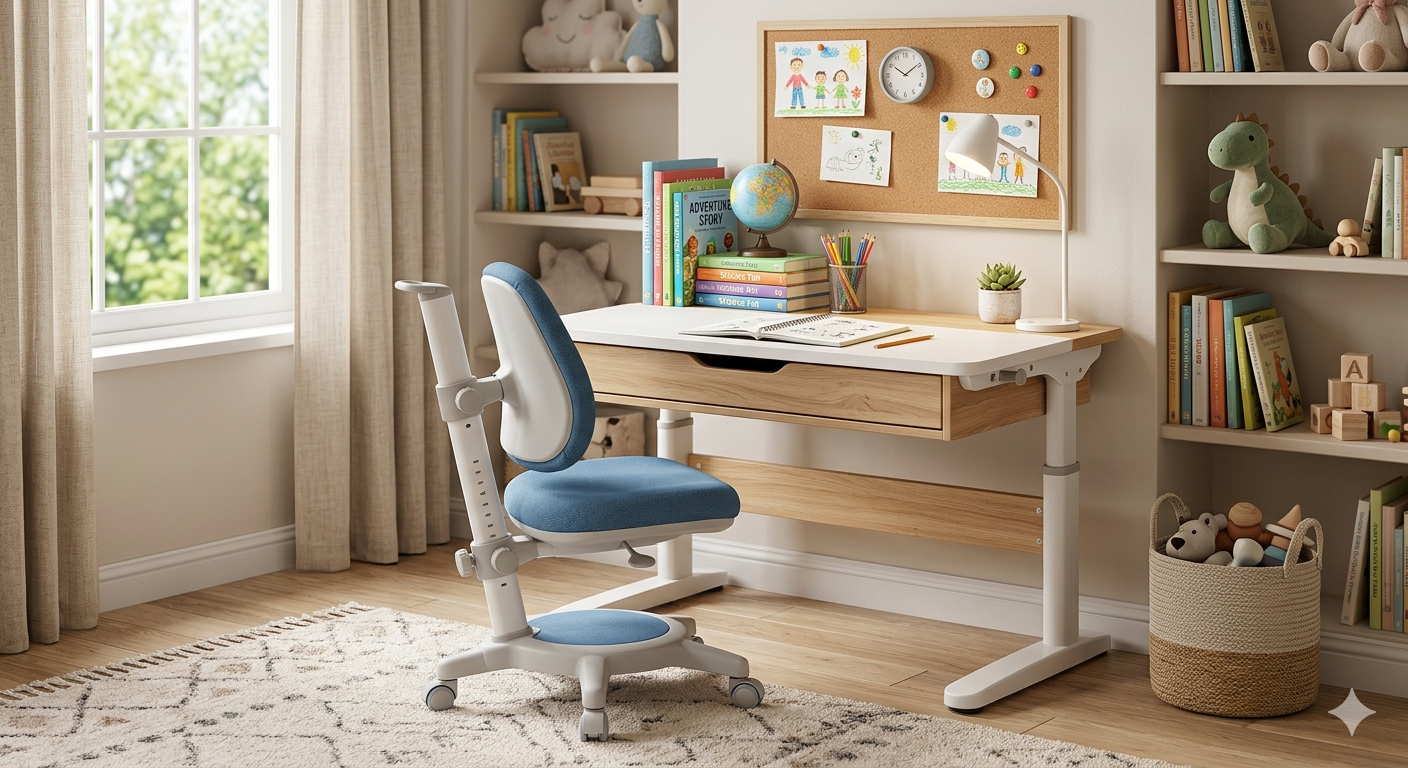 Kids Study Desk and Chair Set