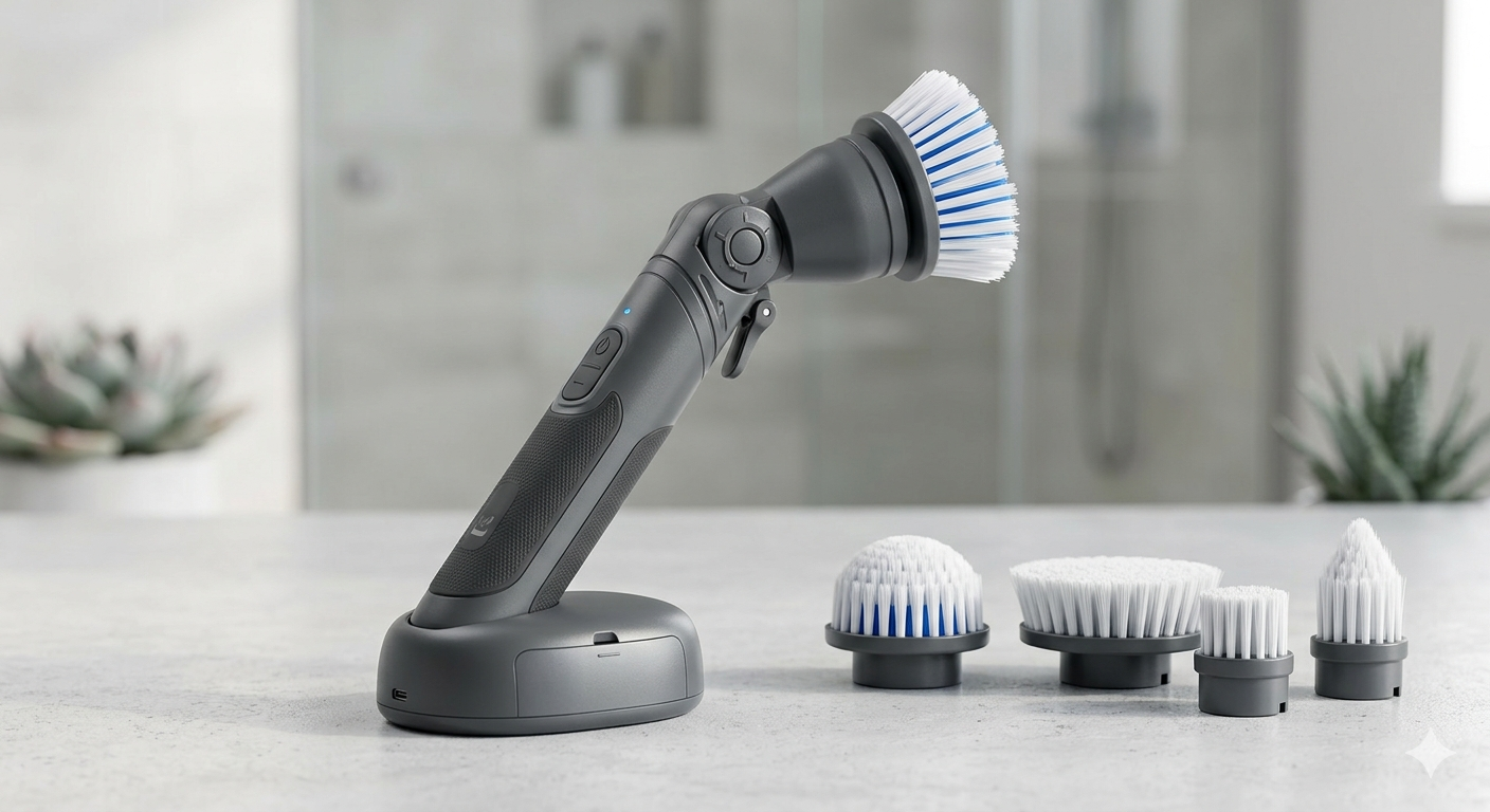Upgraded Electric Brush, Battery Operated with Adjustable Angle