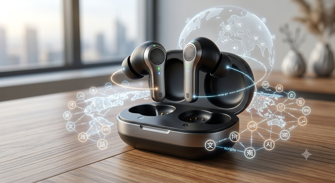 AI Translation Earbuds Real Time 164 Languages