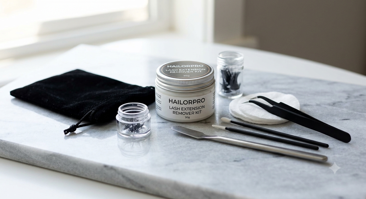 HAIOLORPRO Lash Extension Remover Kit - 30g Cream Lash Glue Remover