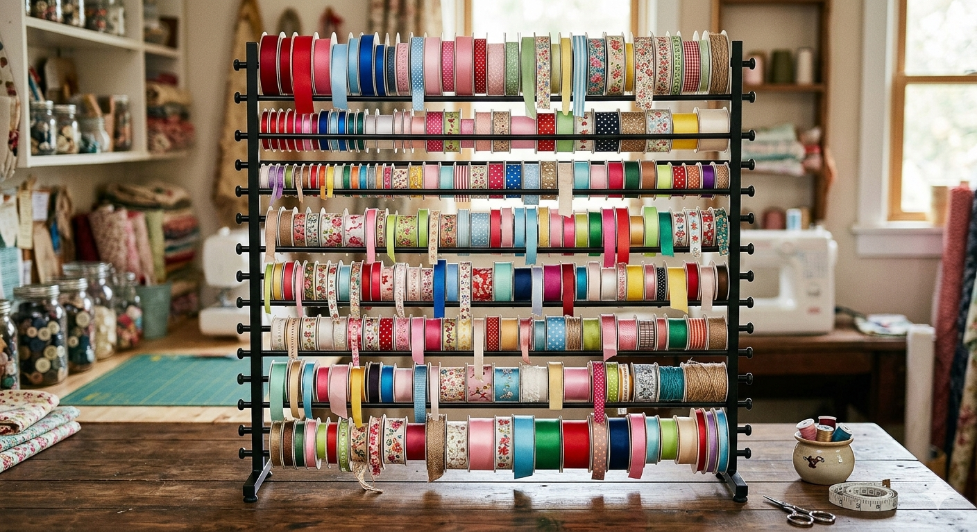 16 Tier Ribbon Holder Rack