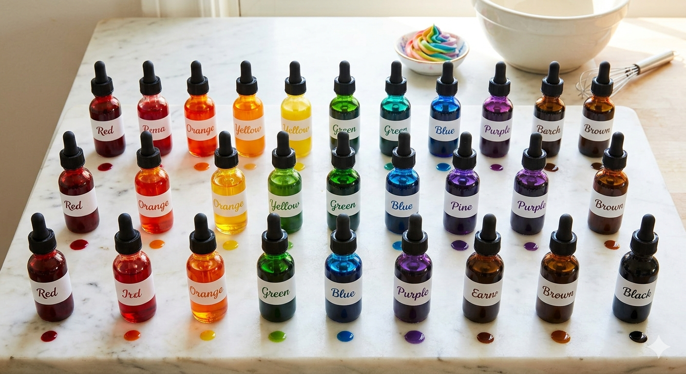 Food Coloring Liquid - 26 Colors Liquid Food Coloring