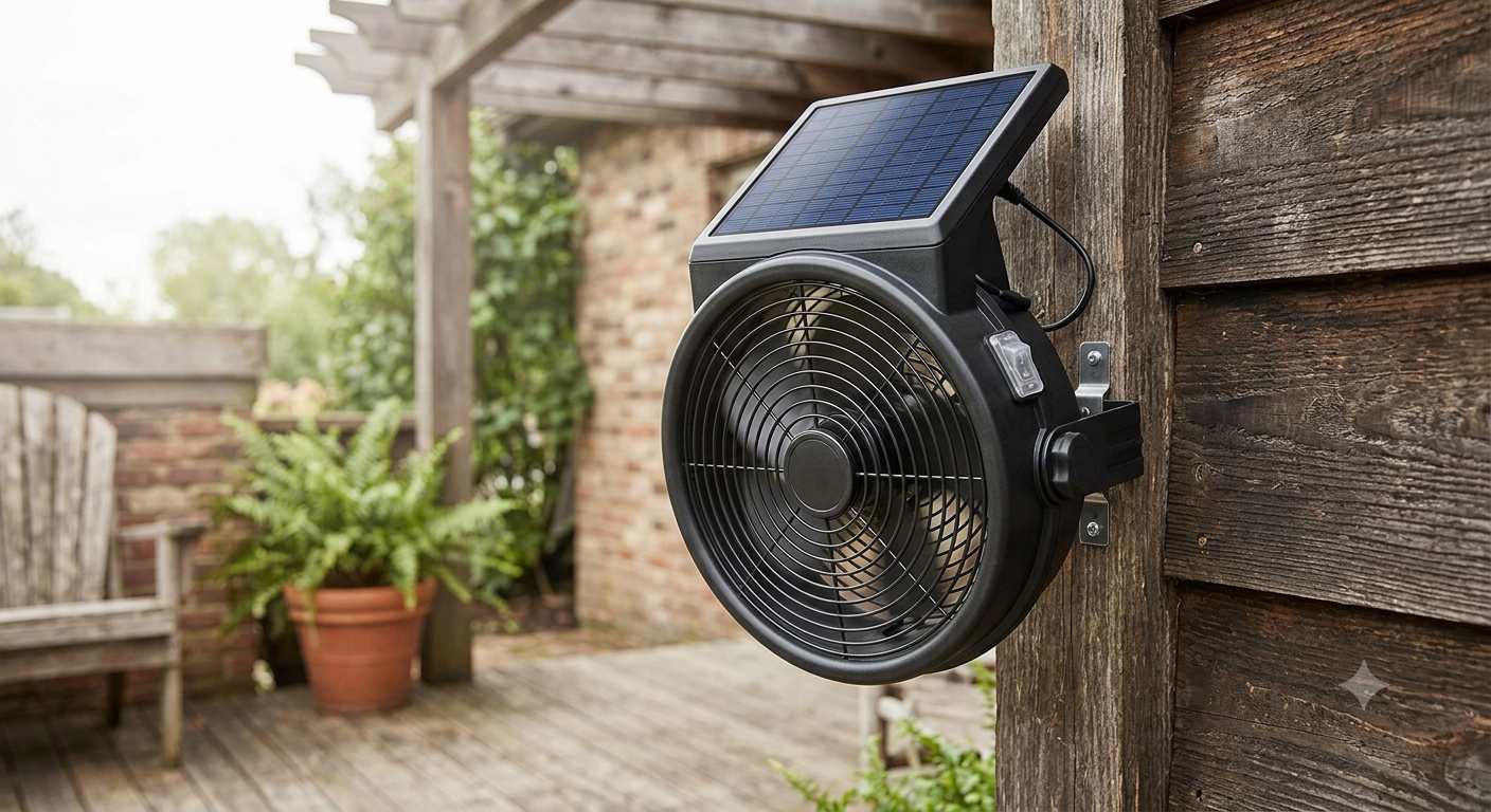 Solar Fan Wall Mount Waterproof