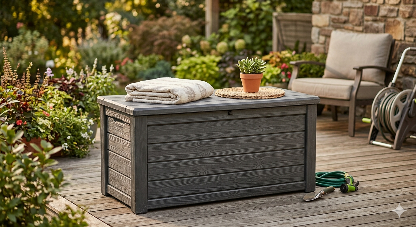 35 Gallon Outdoor Deck Box
