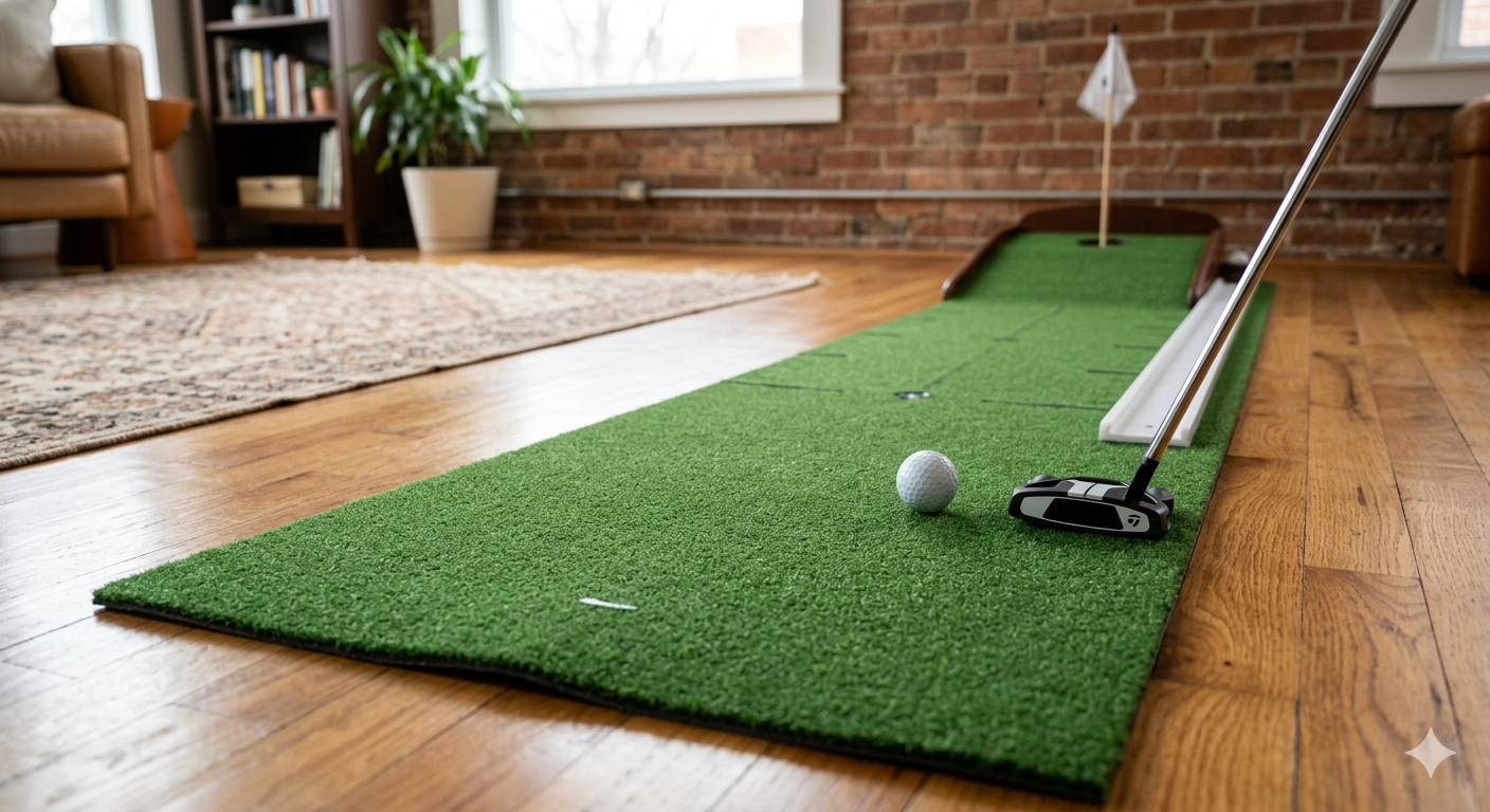 Putting Green Indoor - Golf Putting Mat with Realistic Green Speed