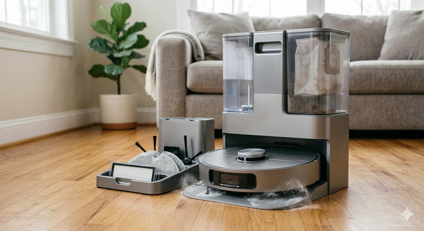 DREAME X50 Ultra Complete Robot Vacuum and Mop with Auto-Empty and Mop Self-Cleaning