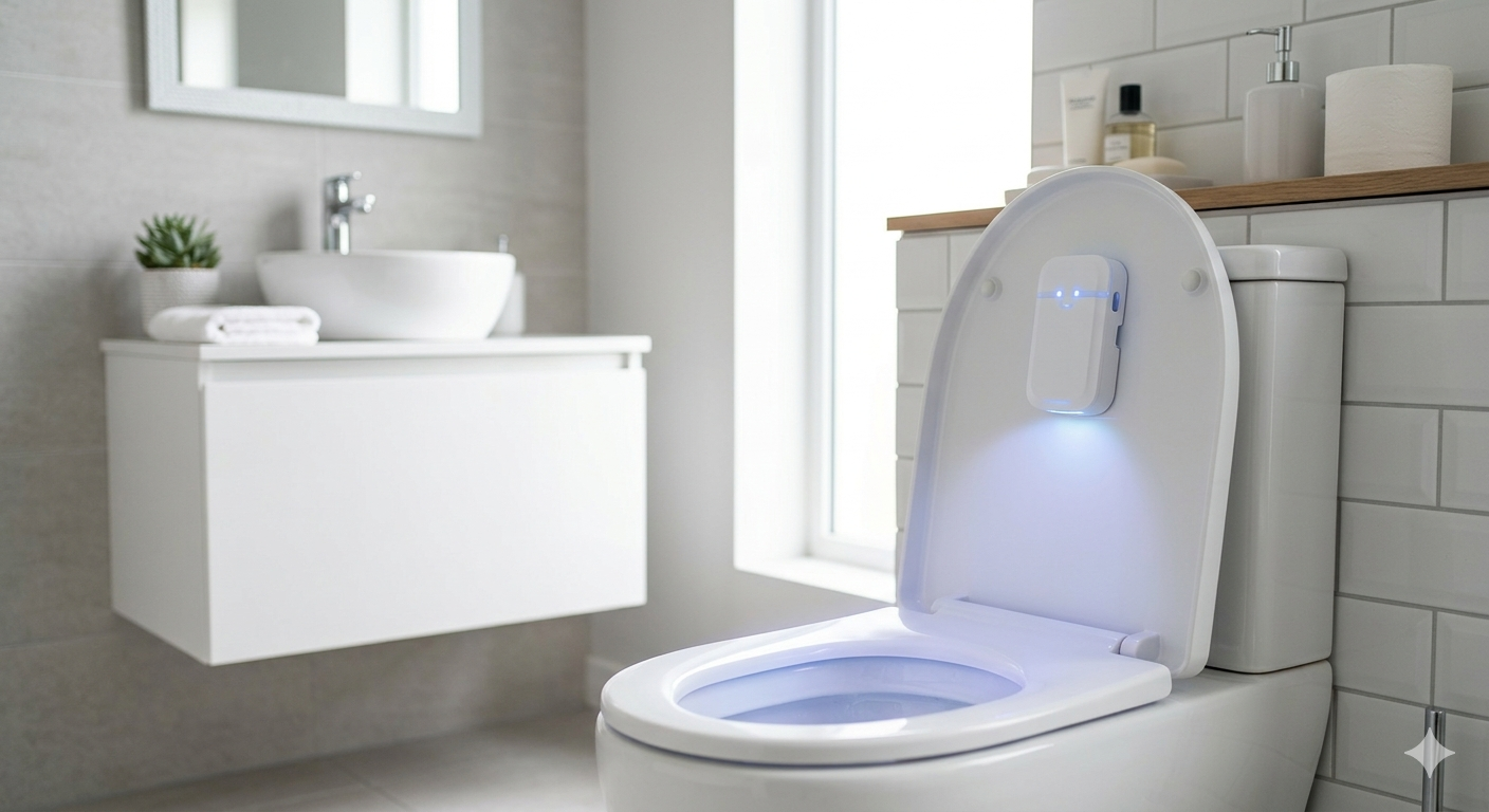 UV-C Toilet Lid Sanitizer