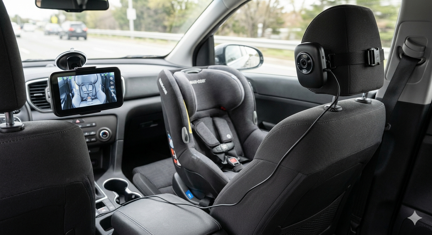 Baby Car Camera, Backseat Baby Monitor for Car