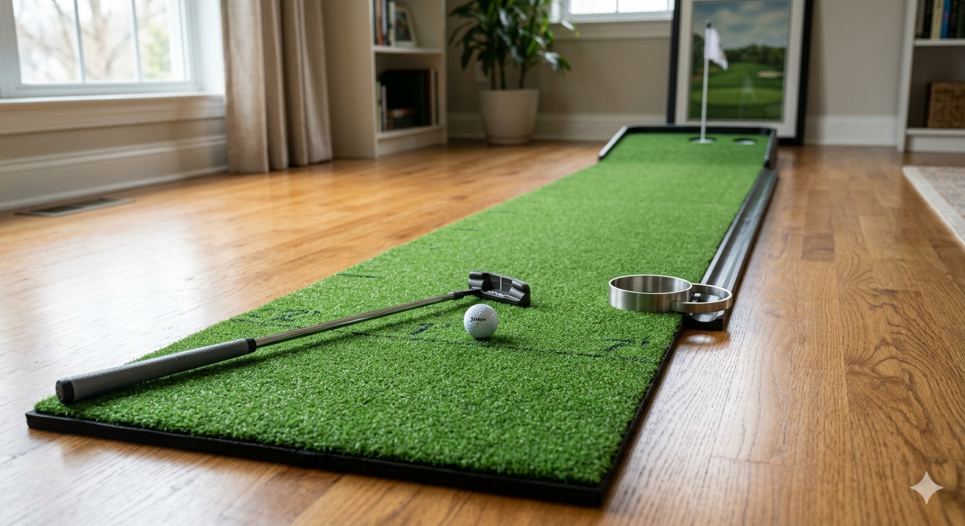 Putting Green Indoor - Golf Putting Mat with Realistic Green Speed