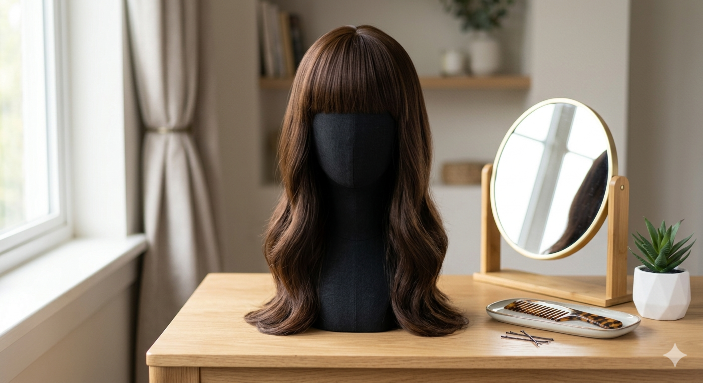 Wig with Bangs for Women