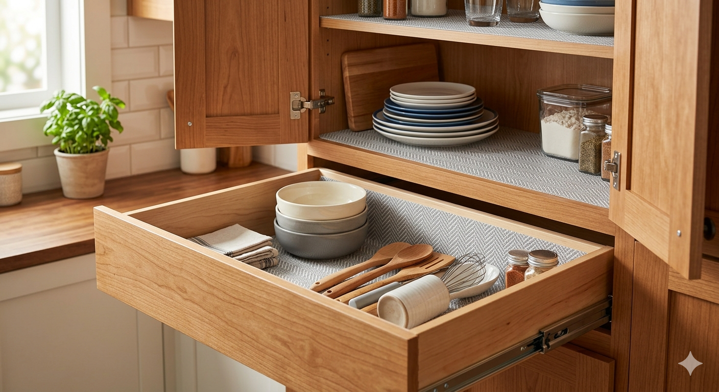 Drawer and Shelf Liner for Kitchen Cabinet