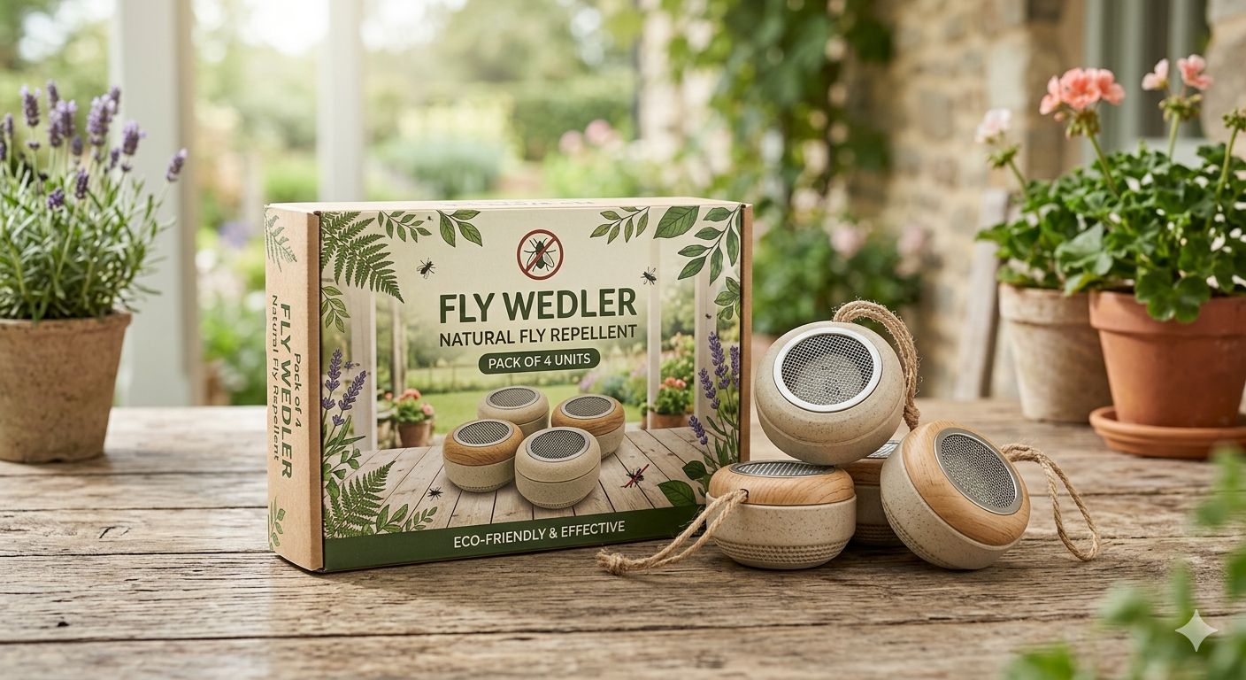 Fly wedler, pack of 4 fly repellent