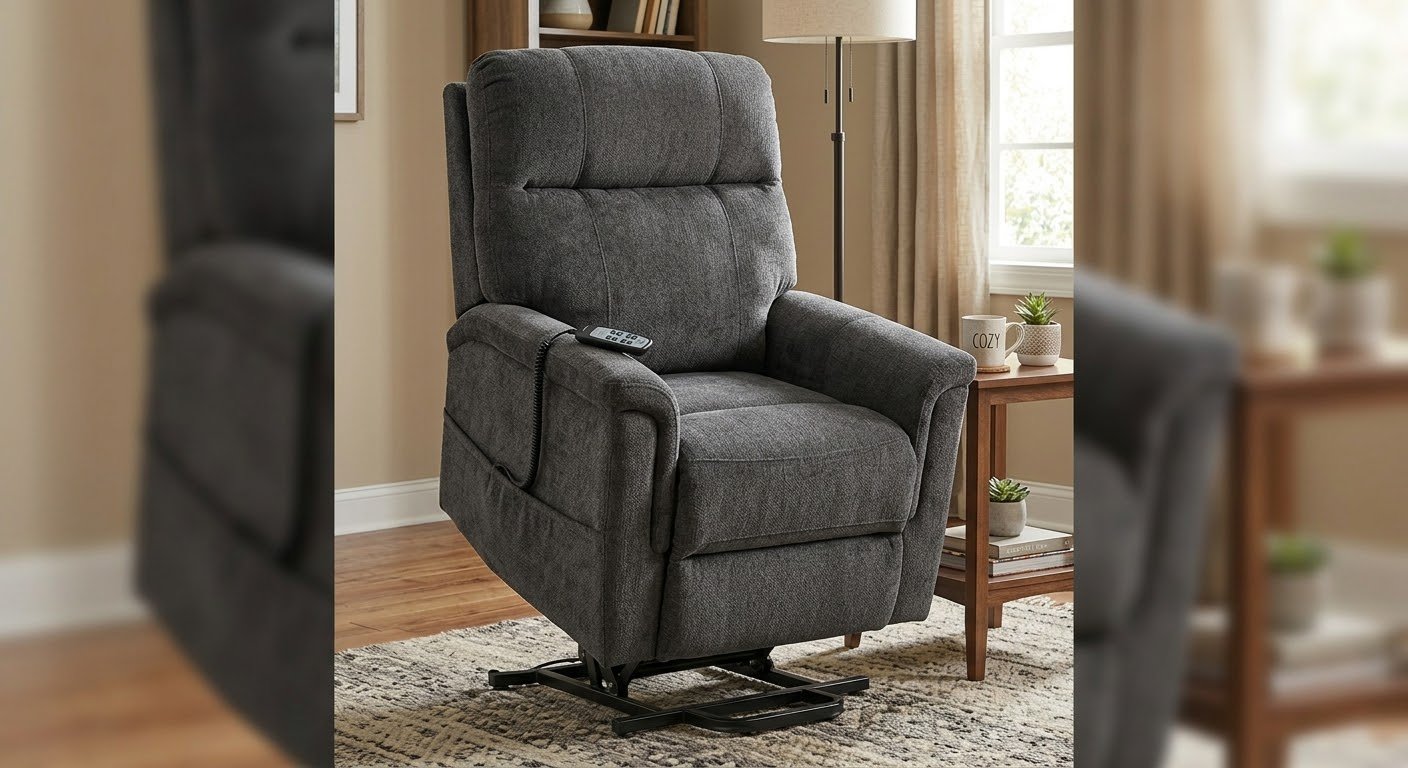 Oversized Power Lift Recliner Chair with Massager
