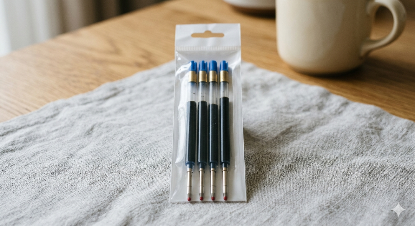 Pack of 4 Pen Refills, Ink Refills for Pens