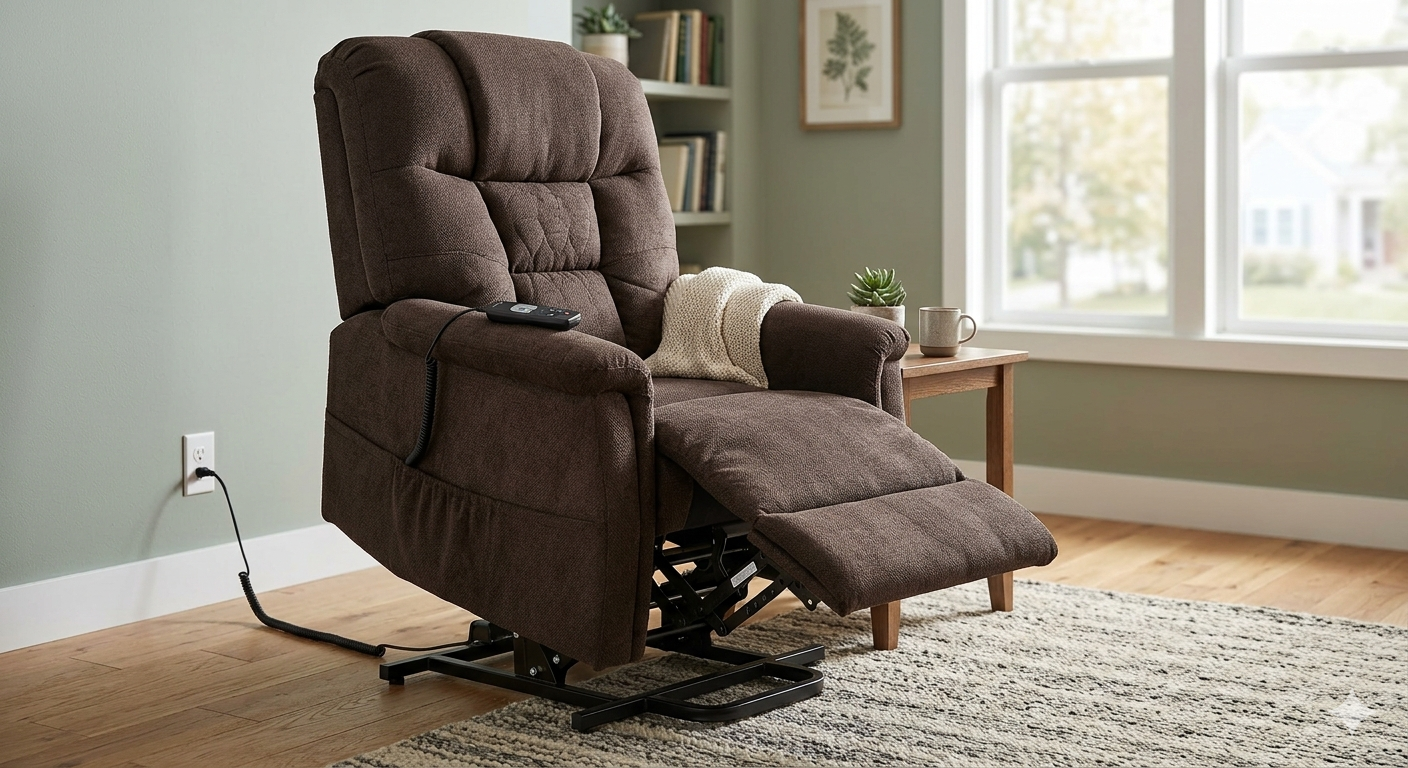 Oversized Power Lift Recliner Chair with Massager
