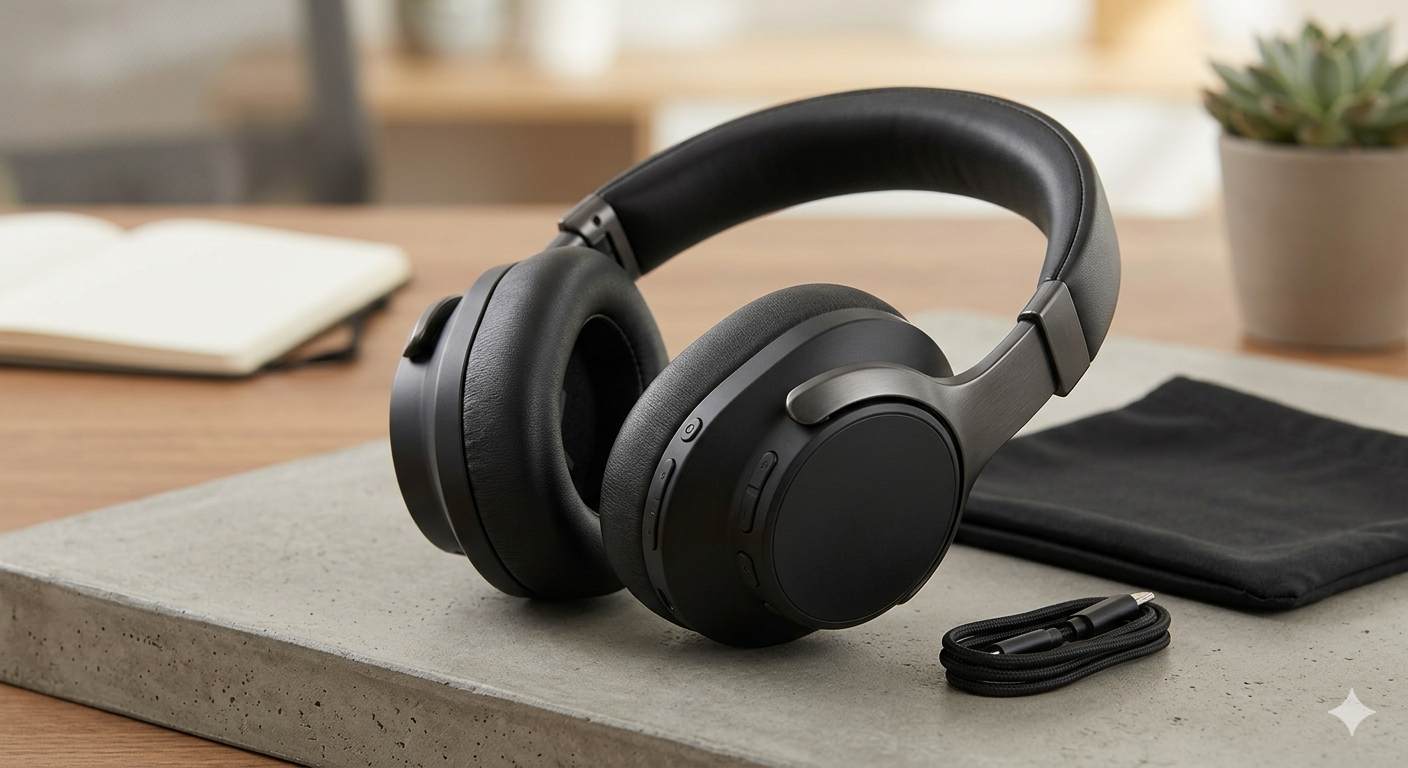 Wireless Bluetooth Over-Ear Headphones.