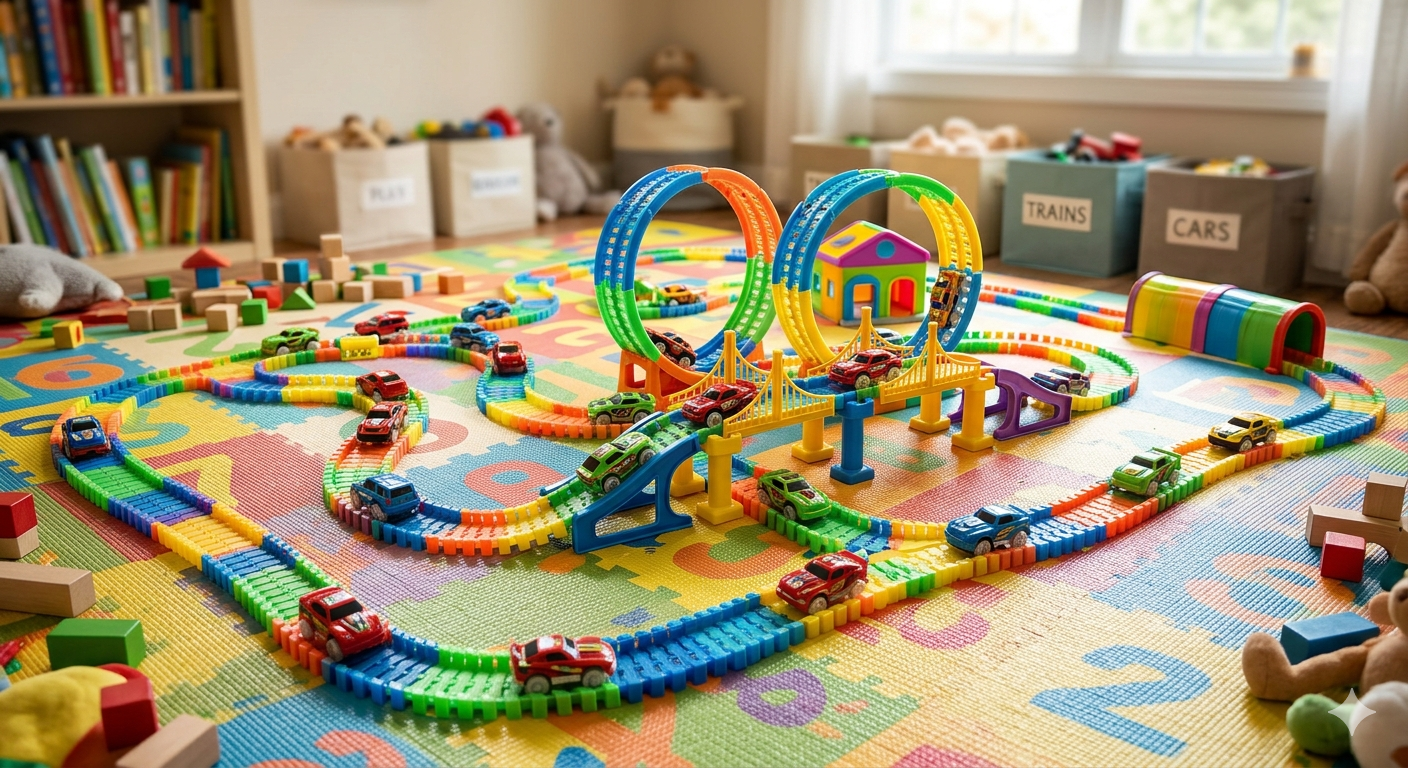 Flexible Race Track for Kids 4.5M