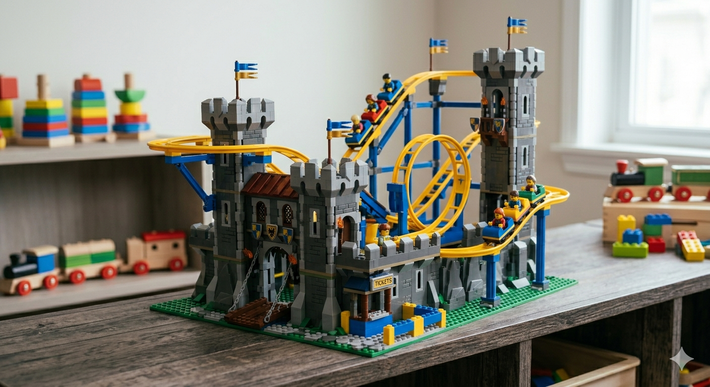 Castle Roller Coaster Building Set