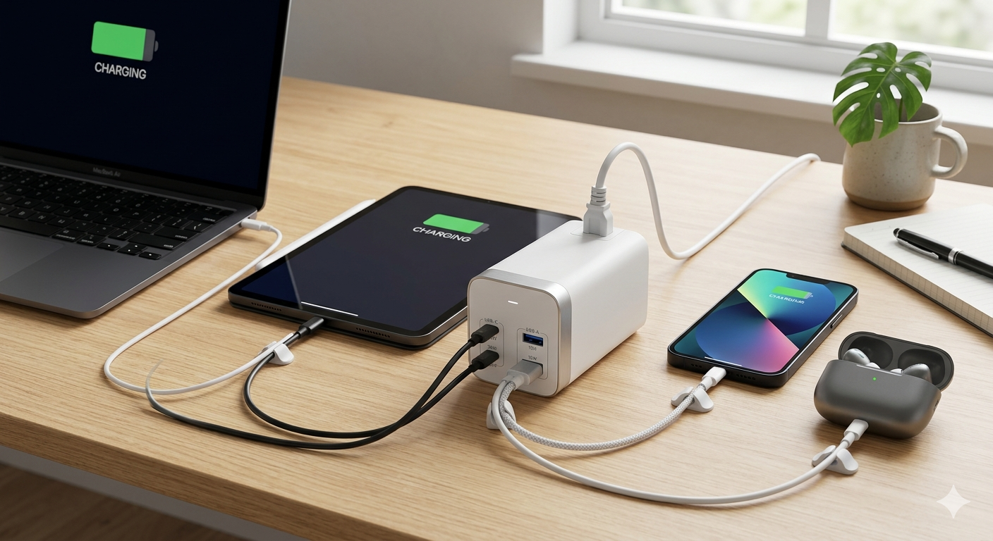 60W Charging Station for Multiple Devices