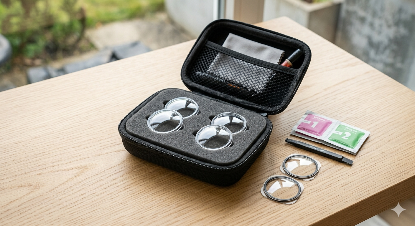 Camera Accessory Kit for Insta 360 X5 – Lens Guards