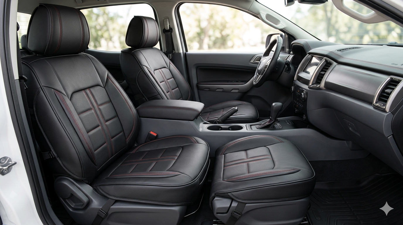 Leather Car Seat Covers Front Seats – Universal Fit