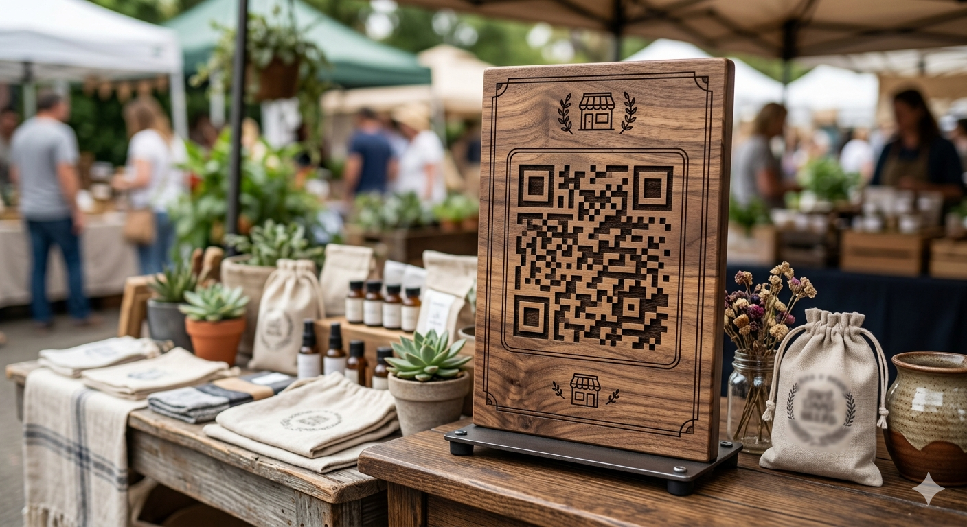 Custom Business QR Code Sign