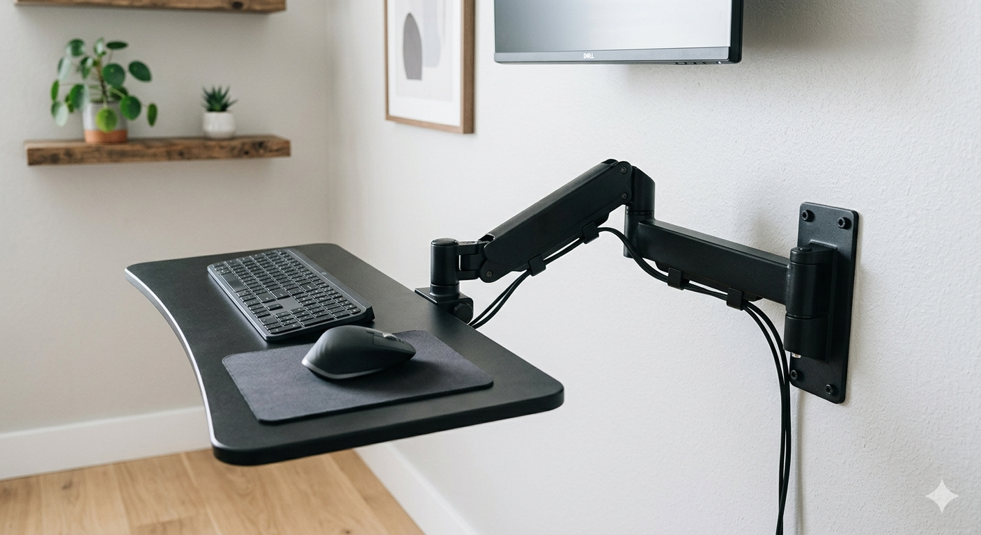 Wall Mount Keyboard Tray Holder