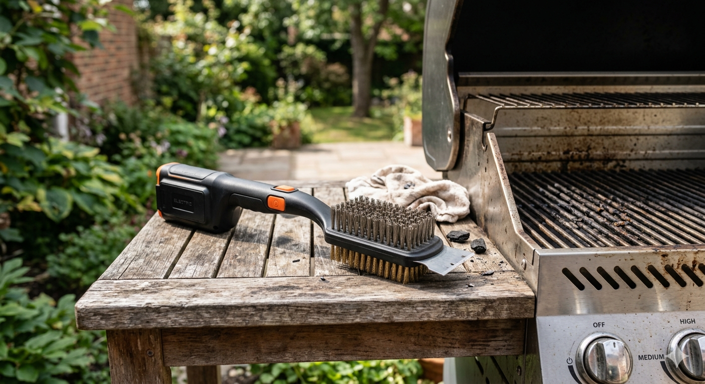 Electric BBQ Grill Brush for Outdoor
