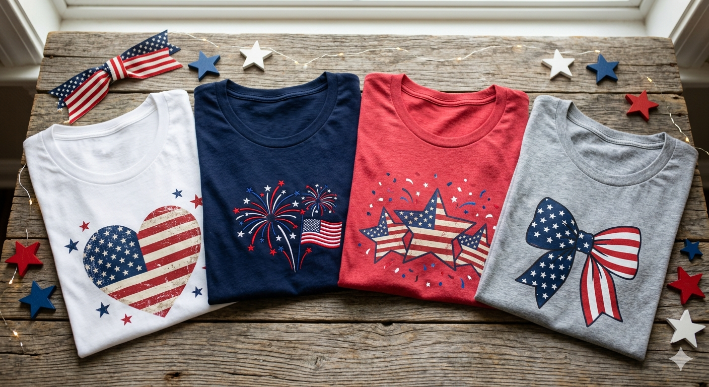 4th of July Shirts Women