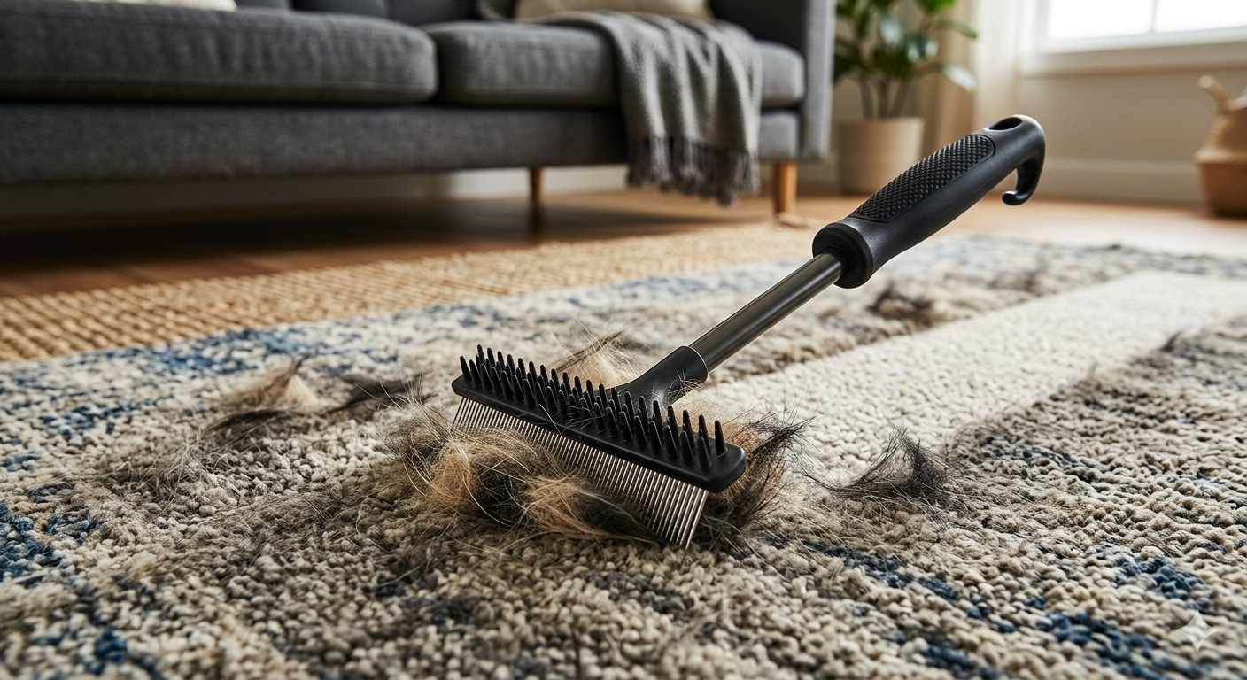 Carpet Rake for Pet Hair Removal Tool