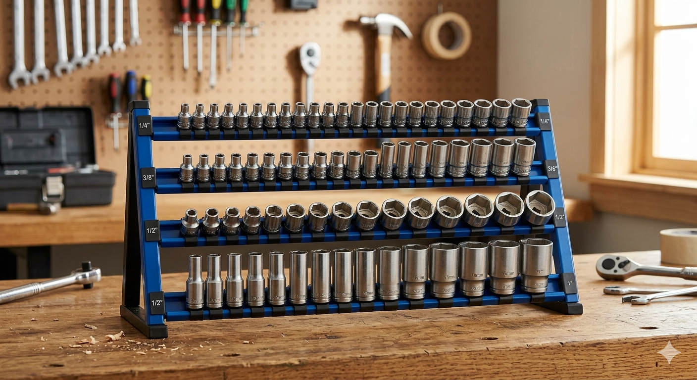 80 Socket Organiser Rack with Holder