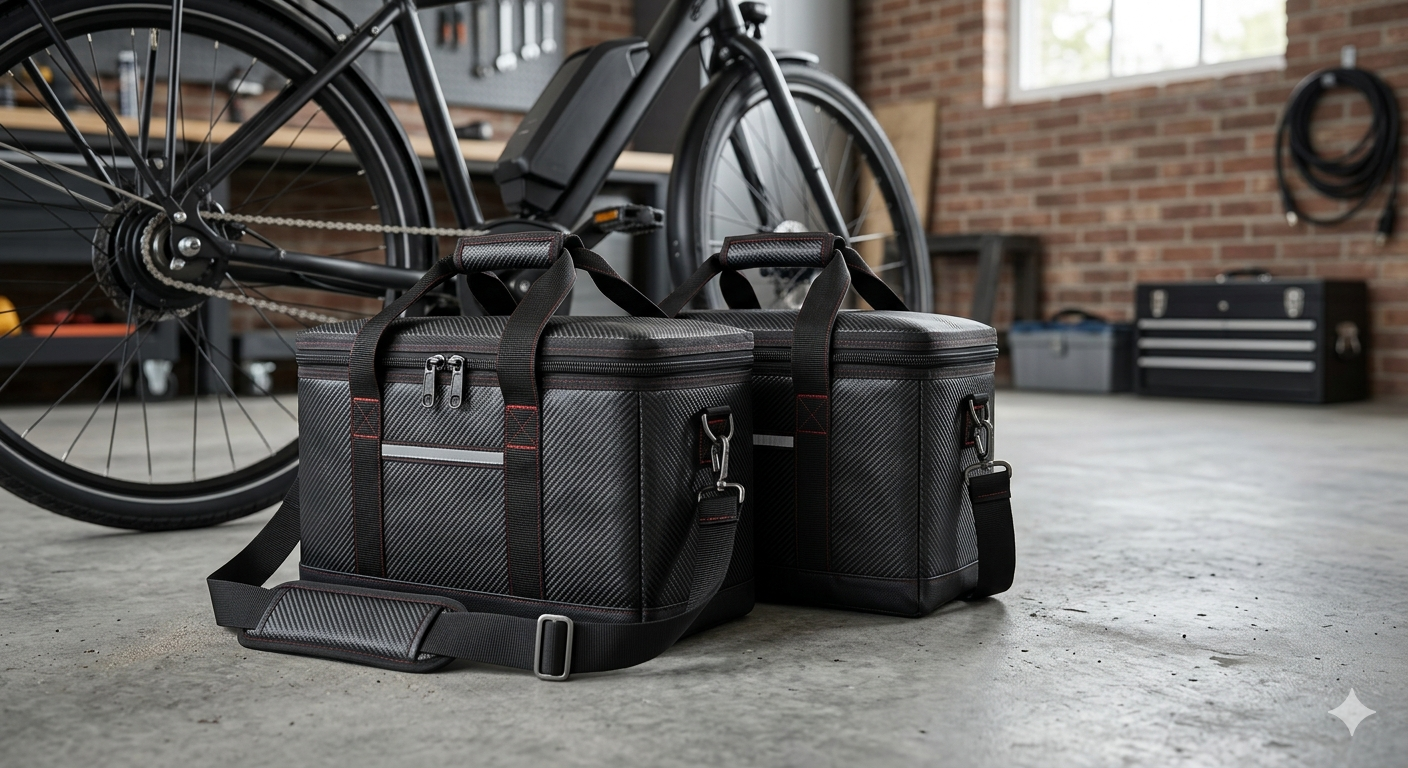 Pack of 2 Fireproof Ebike Battery Bag