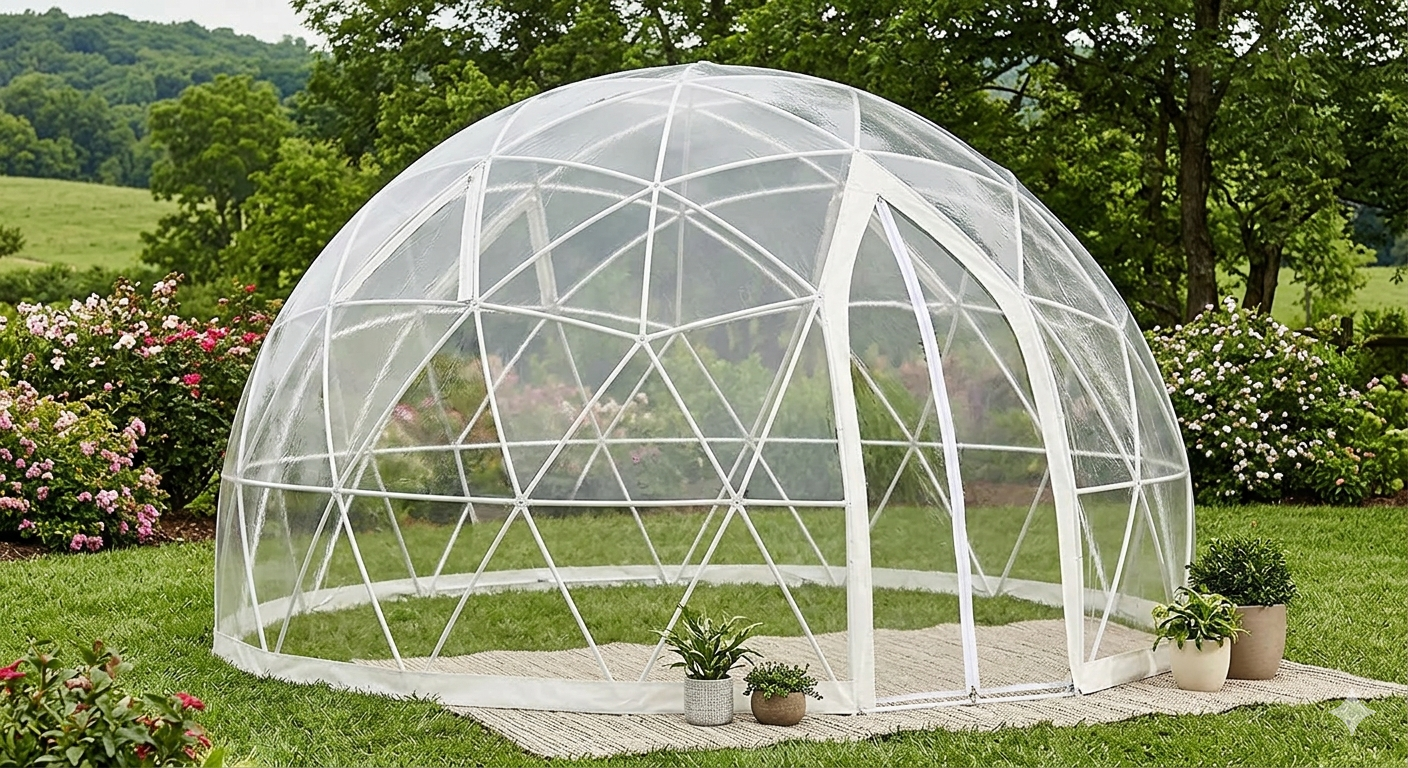 Aoxun Gazebo with Sides, Garden Dome for Outdoor Camping Gazebo