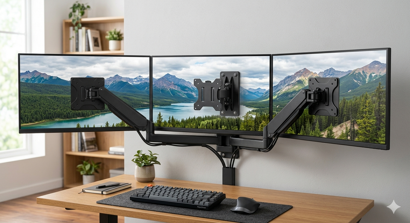 Triple Monitor Wall Mount