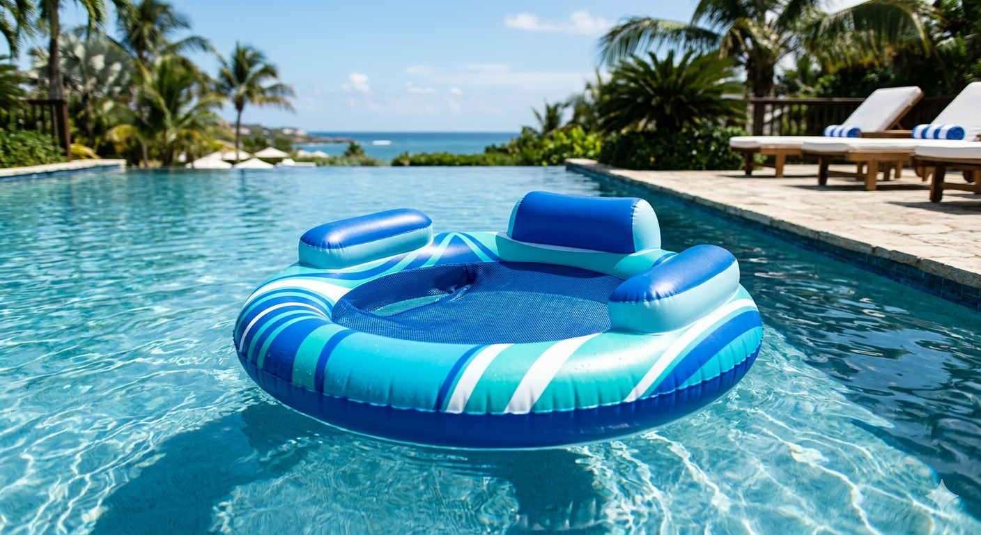Inflatable Water Hammock Round Floating Ring