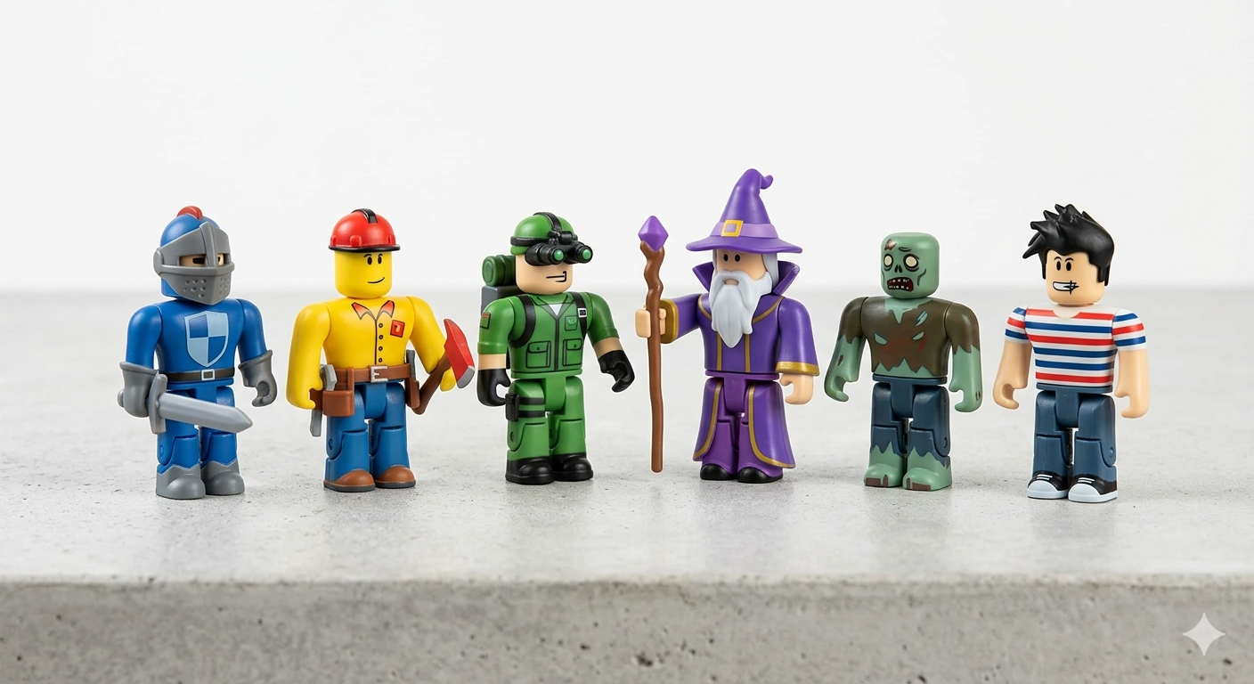 Action Figures Set, 6 Pieces Robl0x Miniature Figures, Robl0x Figures