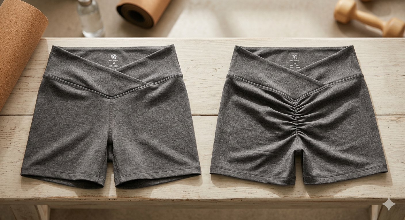 Women Workout Impact Shorts 4.5 Scrunch Butt Lifting Tummy Control Gym Shorts V Back Comfy Seamless Booty Biker Shorts